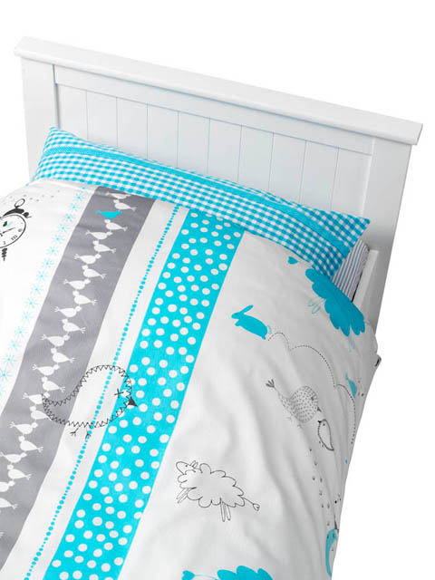 Junior Dekbedovertrek Bed Time Blauw