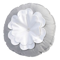 Kussen Blossom in Zilvergrijs