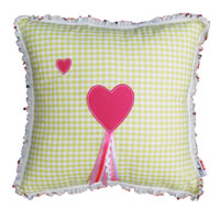 Kussen Mc heart in Lime en Roze