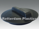 Deksel zwart 20cm buitendraad