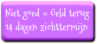 Niet goed = Geld terug