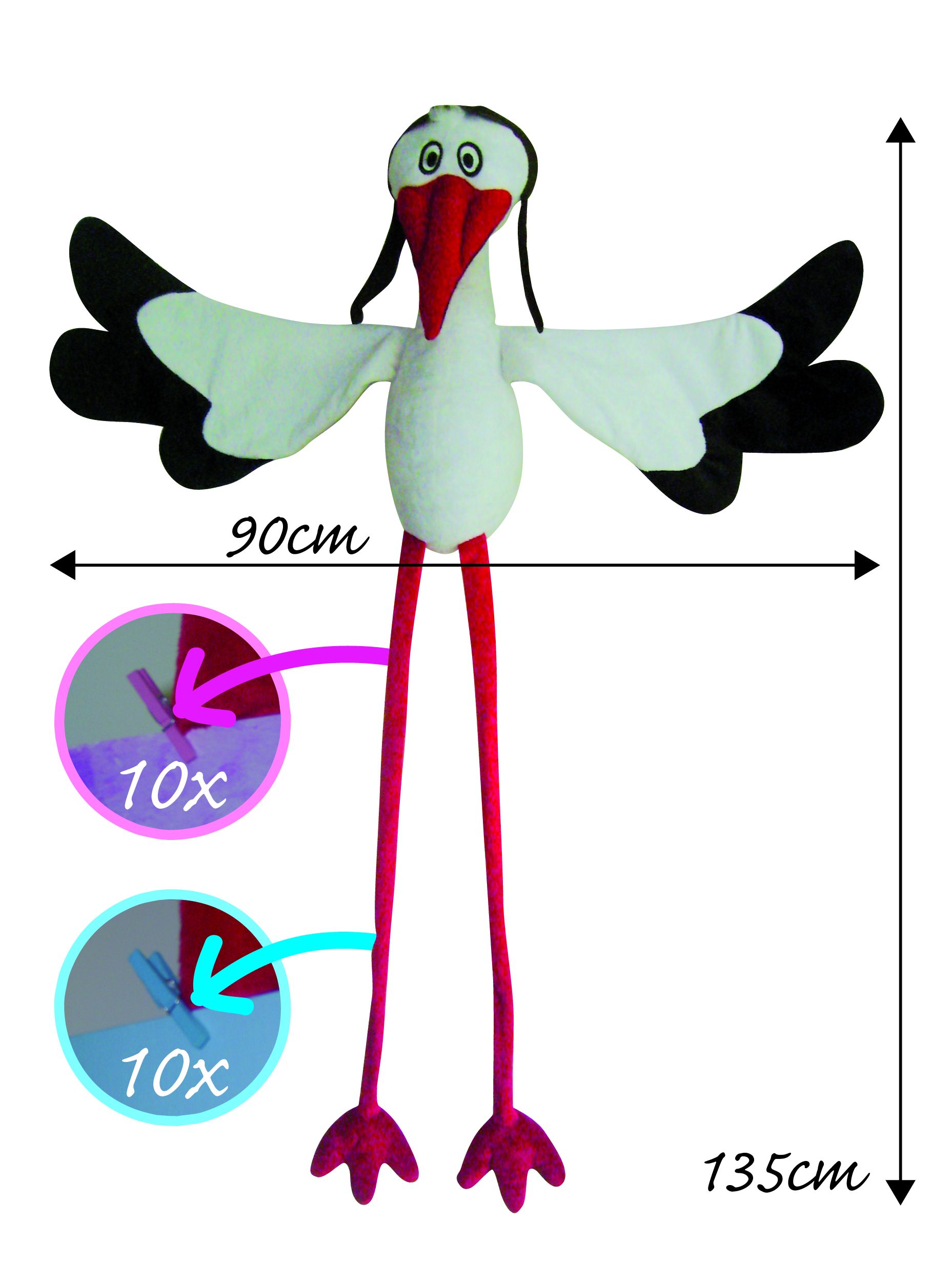 Raamooievaar 135cm