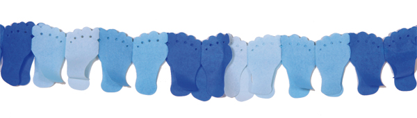 Slinger voetjes blauw