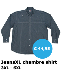 JeansXL - grote maten heren chambre shirt - Mister Big