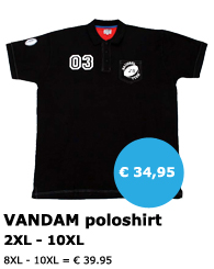VANDAM - grote maten heren polo - Mister Big
