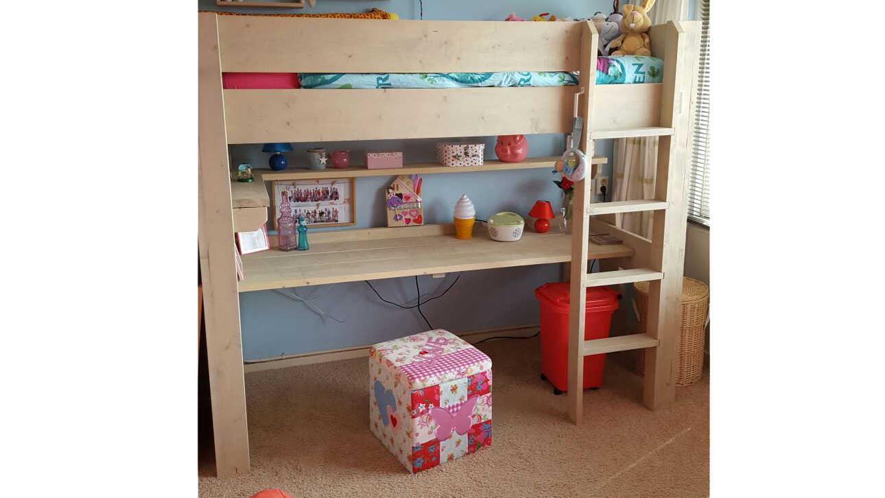 Hoogslaper steigerhout inclusief gratis verzending montage