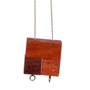 3 blocks ketting Mahonie*