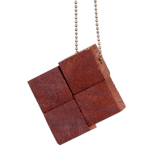 4 blocks ketting Mahonie*