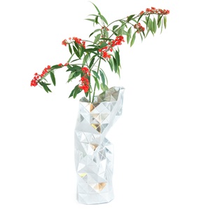 Paper Vase zilver*