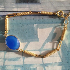 Armband Chalcedon steen