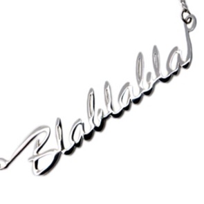 Blablabla zilver ketting*