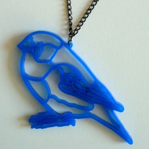 Ketting blue birdie* 