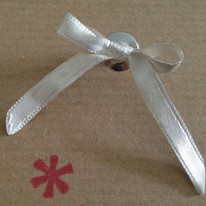 Broche Strik zilver