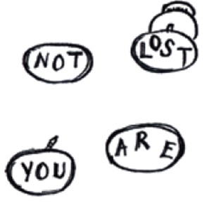 Broches You are not lost.