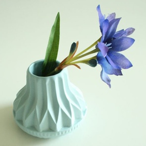 Daisy vaasje blauw 