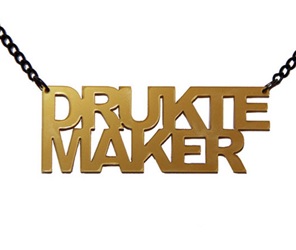 Woordketting Druktemaker goud*