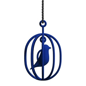Ketting Happy Bird blauw M
