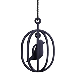 Ketting Happy Bird zwart M