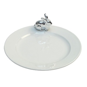 Bordje Konijntje zilver