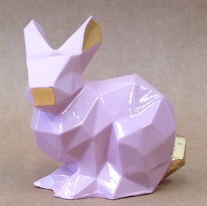 Porcelain bunny roze/goud