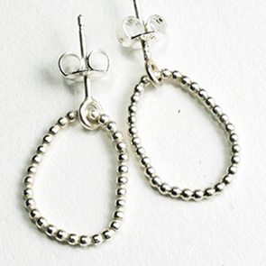 Oorbel Petit Pois zilver