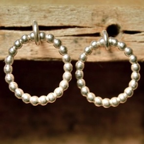 Oorbel Petit Pois rond zilver