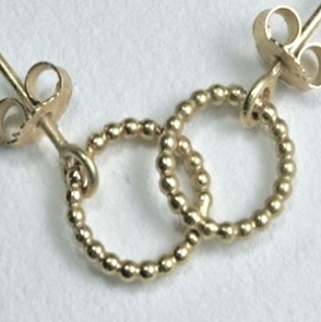 Oorbel Petit Pois rond goud