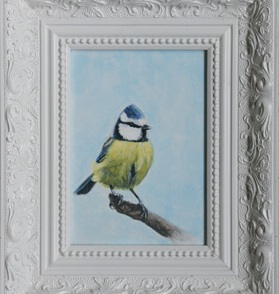 Schilderij pimpelmees