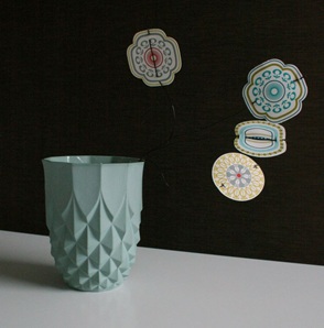 Pineapple vaas groen