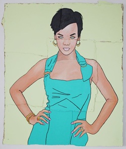 Kunstwerk Rihanna 