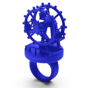 3d ring Ferriswheel blauw
