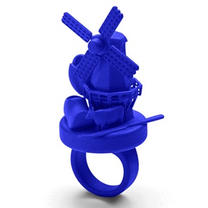 3d ring Holland blauw