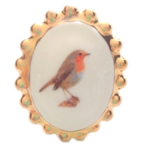 Ring Roodborst goud
