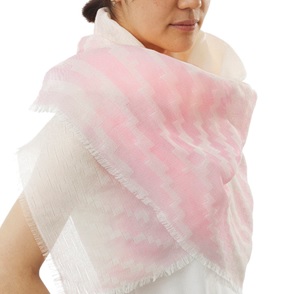 Fingerprint Shawl roze