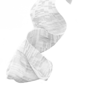 Iris-code shawl grijs