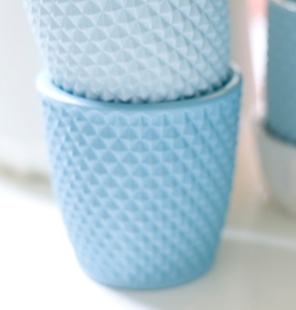Cup squares blauw