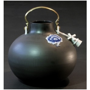 Thai Blue round Vaas