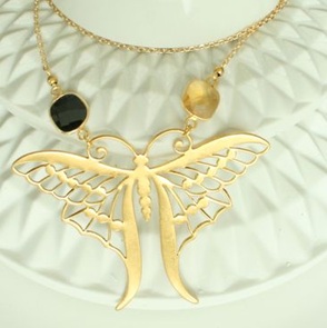 Vlinder Aurelia ketting