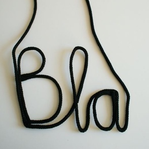 Muur woordketting BLA