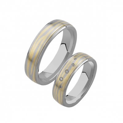 Mokume gane trouwringen Mokume gane trouwringen