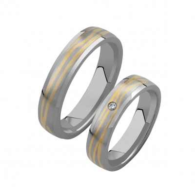 Mokume gane trouwringen Mokume gane trouwringen