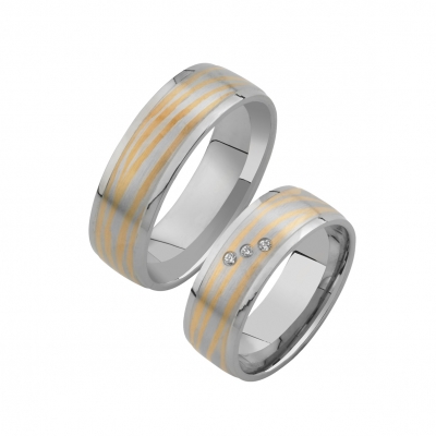Mokume gane trouwringen Mokume gane trouwringen