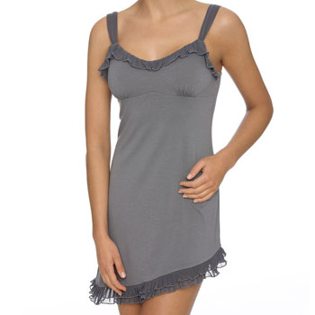 Siesta Spaghetti Chemise Chiffon Steel Grey