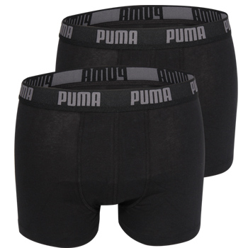 Puma Boxershort 2-Pack Zwart/Zwart Zwart/Zwart
