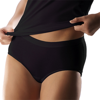 Dames maxi slip Zwart