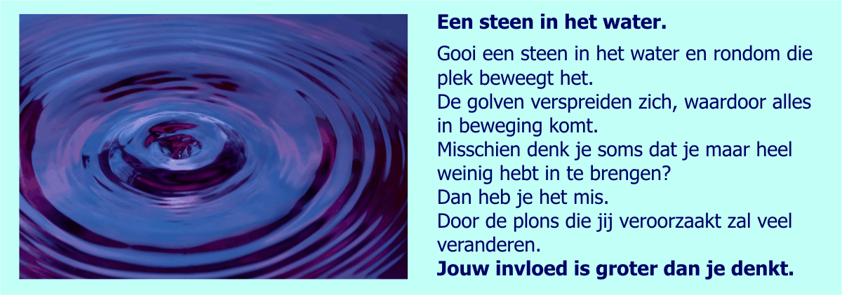 Water met kringen Water met kringen