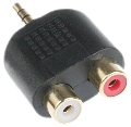Stereo Jack 3.5mm naar 2x Tulp Contra