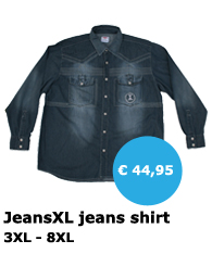 JeansXL - grote maten heren jeans shirt - Mister Big