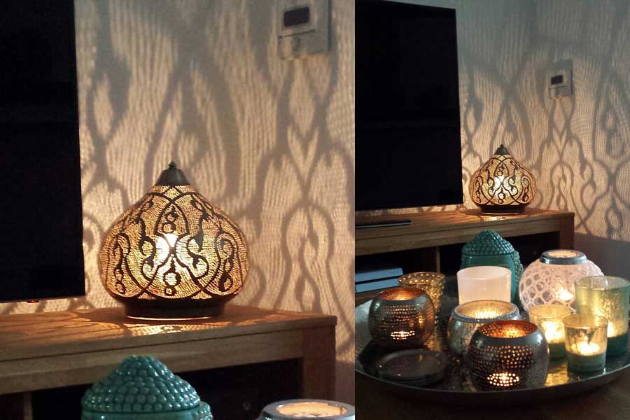 egyptian floor lamp