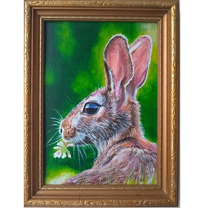 Happy rabbit kunstwerk